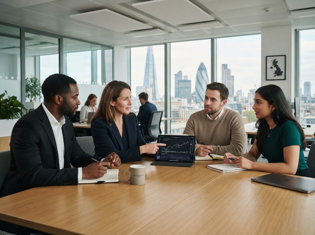 Endowmance analyst reviewing AI-generated portfolio risk recommendations